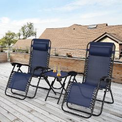 **NEW**ERGONOMIC OUTDOOR COMFORT: RECLINER AND TABLE COMBO>>DELIVERY AVAILABLE<<