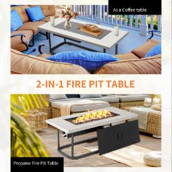 **NEW**EFFICIENT HEATING, BEAUTIFUL ATMOSPHERE: GAS FIRE TABLE>>DELIVERY AVAILABLE<<