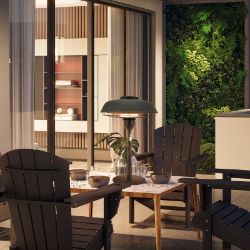 **NEW**2 HEAT SETTINGS, IP44 RATED 2.1KW INFRARED TABLE TOP PATIO HEATER>>DELIVERY AVAILABLE<<