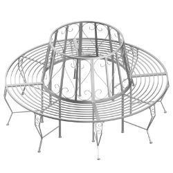 **NEW**GARDEN ROUND TREE 160CM BENCH OUTDOOR CHAIR METAL PATIO CIRCULAR SEAT >>DELIVERY AVAILABLE<<