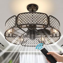 **NEW**3-IN-1 MARVEL: CAGED CEILING FAN WITH STYLE>>DELIVERY AVAILABLE<<