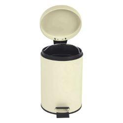 **NEW**CHIC AND FUNCTIONAL: CREAM-COLORED PEDAL BIN>>DELIVERY AVAILABLE<<