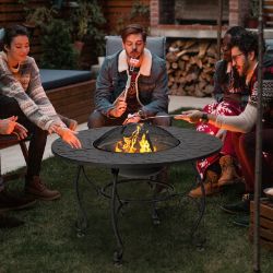 **NEW**WARMTH AND FUNCTIONALITY COMBINED: FIRE PIT DINING TABLE>>DELIVERY AVAILABLE<<