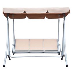 **NEW**METAL FABRIC BACKYARD BALCONY PATIO SWING CHAIR WITH CANOPY TOP 3 SEAT>>DELIVERY AVAILABLE<<