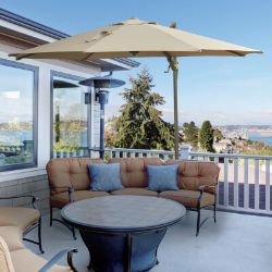 **NEW**WITH TILT CRANK 3(M) CANTILEVER PARASOL 360Â° ROTATION ROMA UMBRELLA>>DELIVERY AVAILABLE<<