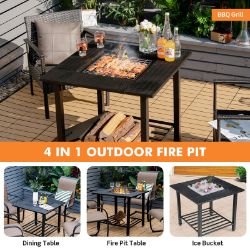 **NEW**EFFORTLESS ELEGANCE: 4-IN-1 FIRE PIT FOR ANY OCCASION >>DELIVERY AVAILABLE<<