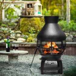 **NEW**WARMTH AND ELEGANCE: CHIMENEA FIRE PLACE FOR PATIOS>>DELIVERY AVAILABLE<<