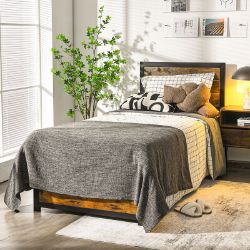 **NEW**EFFORTLESS ASSEMBLY, TIMELESS DESIGN: RUSTIC BED FRAME >>DELIVERY AVAILABLE<<