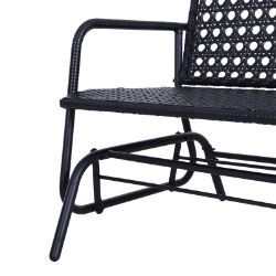 **NEW**2 SEATER WICKER GLIDER BENCH CHAIR ROCKING CHAIR PATIO GARDEN ARMCHAIR>>DELIVERY AVAILABLE<<