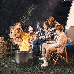 **NEW**CLEAN BURNER'S DREAM: SMOKELESS STAINLESS STEEL FIRE PIT>>DELIVERY AVAILABLE<<