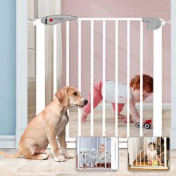 **NEW**BABY SAFETY GATE PET DOG BARRIER STAIR DOORWAY SAFE SECURE GUARD 70X76CM