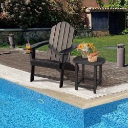 **NEW**ULTIMATE COMFORT OUTDOORS: ADIRONDACK CHAIR WITH CUP HOLDER >>DELIVERY AVAILABLE<<