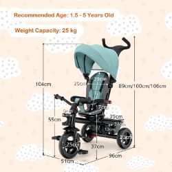 **NEW**EVA WHEELS, SAFETY BELT: THE SECURE 4-IN-1 BABY TRIKE>>DELIVERY AVAILABLE<<