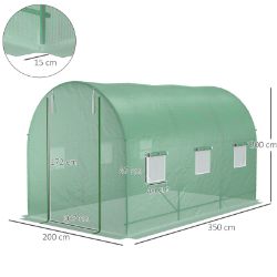 **NEW**FULL OF GREEN POTENTIAL: 3.5 X 2M POLYTUNNEL GARDEN>>DELIVERY AVAILABLE<<