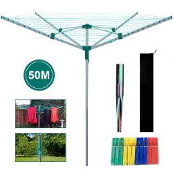 **NEW**EFFORTLESS LAUNDRY DAY: 50M ROTARY CLOTHES AIRER>>DELIVERY AVAILABLE<<