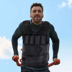 **NEW**15KGS ADJUSTABLE WEIGHT VEST RUNNING GYM TRAINING WEIGHT LOSS, BLAC>>DELIVERY AVAILABLE<<