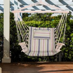 **NEW**HAMMOCK HANGING ROPE CHAIR SWING W/ CUSHION 120KG MAX MULTICOLOUR>>DELIVERY AVAILABLE<<