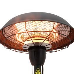 **NEW**2.1KW INFRARED TABLE TOP PATIO HEATER WITH 2 HEAT SETTINGS, IP44 RATED >>DELIVERY AVAILABLE<<