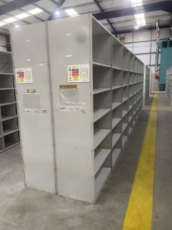 16 BAYS X ADJUSTABLE WAREHOUSE SHELVING - (CAN BE DISMANTLED)