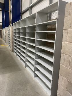 5 BAYS X ADJUSTABLE WAREHOUSE RACKING - (CAN BE DISMANTLED)