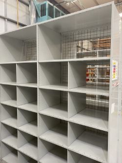 10 BAYS X ADJUSTABLE WAREHOUSE SHELVING - (CAN BE DISMANTLED)