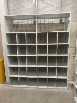 2 BAYS X ADJUSTABLE WAREHOUSE SHELVING - (CAN BE DISMANTLED)