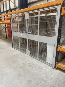 LOCKABLE CAGE QUARANTINE CAGE AREA W- 184CM X L-330CM X H-223CM