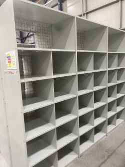 10 BAYS X ADJUSTABLE WAREHOUSE SHELVING - (CAN BE DISMANTLED)