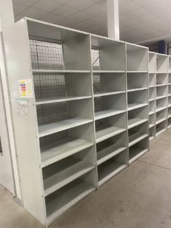 3 BAYS X ADJUSTABLE WAREHOUSE SHELVING - (CAN BE DISMANTLED)