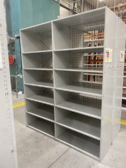 4 BAYS X ADJUSTABLE WAREHOUSE SHELVING - (CAN BE DISMANTLED)
