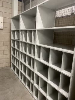 3 X BAYS ADJUSTABLE WAREHOUSE SHELVING - (CAN BE DISMANTLED)
