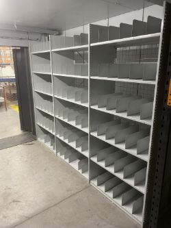 3 BAYS X ADJUSTABLE WAREHOUSE SHELVING - CAN BE DISMANTLED