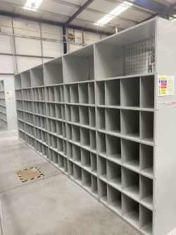 12 BAYS X ADJUSTABLE WAREHOUSE SHELVING - (CAN BE DISMANTLED)