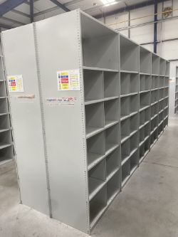 12 BAYS X ADJUSTABLE WAREHOUSE SHELVING - (CAN BE DISMANTLED)