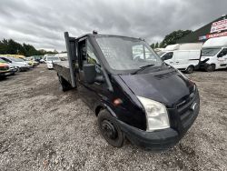 2013 FORD TRANSIT T350 RWD LWB FLATBED TIPPER VAN STARTS AND DRIVES
