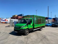 2017 IVECO DAILY 70C180 7.2TON ULEZ EURO6 CAGE FLATBED TRUCK WITH TAILLIFT