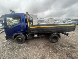 GET THE JOB DONE: NISSAN CABSTAR BASIC DROPSIDE IN BLUE WITH ONLY 124K MILES (NO VAT ON HAMMER)
