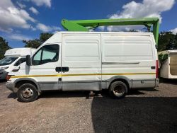 2002 IVECO-FORD CHERRY PICKER WHITE WORK VAN ONLY 135K MILES (NO VAT ON HAMMER)