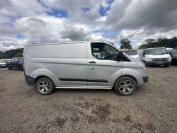SILVER COLOURED WORKHORSE: FORD TRANSIT CUSTOM 125PS ONLY 78K MILES - (NO VAT ON HAMMER)