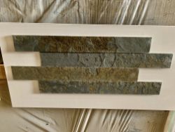 BRAZILIAN MULTICOLOUR SLATE STRIPS - 600MM X 70MM - TOTAL = 113.90M2