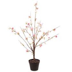 BRAND NEW PREMIER ARTIFICIAL PEACH BLOSSOM TREE IN POT