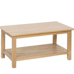 BRAND NEW BOXED DESIGNER COFFEE TABLE MODERN OAK