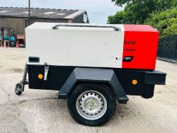 INGERSOL RAND DOOSAN SINGLE AXLE COMPRESSOR C/W YANMAR ENGINE