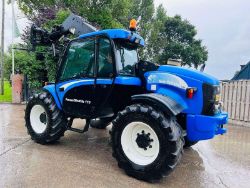 NEW HOLLAND LM415A TURBO 4WD TELEHANDLER C/W PIN AND CONE HEAD STOCK
