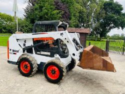 BOBCAT S510 4WD SKIDSTEER *3854 HOURS, 2015 YEAR* C/W BUCKET