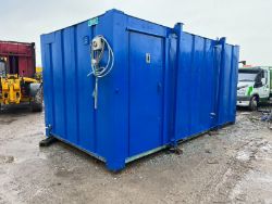 16 FOOT X 8 FOOT UNISEX TOILET BLOCK URINALS SINKS TOILETS WATER HEATERS LIGHTS