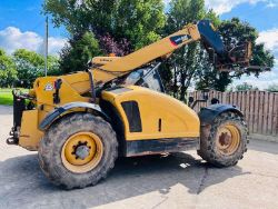 CATERPILLAR TH407AG 4WD TELEHANDLER *AG-SPEC , YEAR 2014* C/W PALLET TINES