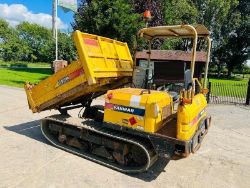 YANMAR C30R TRACKED DUMPER *YEAR 2014, 1308 HOURS* C/W ROLE FRAME AND CANOPY