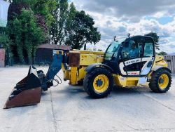 NEW HOLLAND LM1745 4WD TELEHANDLER *5392 HOURS* C/W BUCKET & PALLET TINES