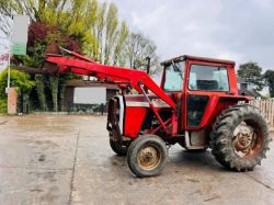 MASSEY FERGUSON MF590 TRACTOR C/W FRONT LOADER & MUCK FOLKS